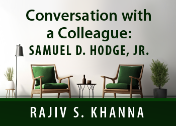 CONVERSATION WITH A COLLEAGUE: SAM HODGE